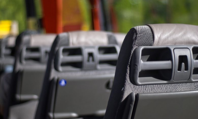 sillones de un autobús